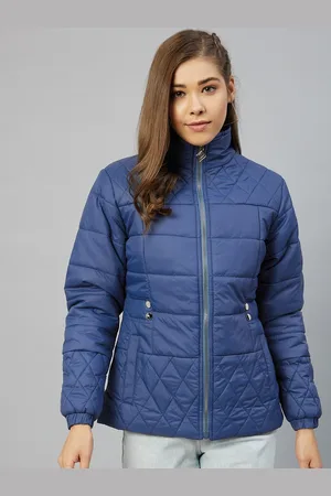 Rare Fashion Women Blue Lightweight Padded Jacket