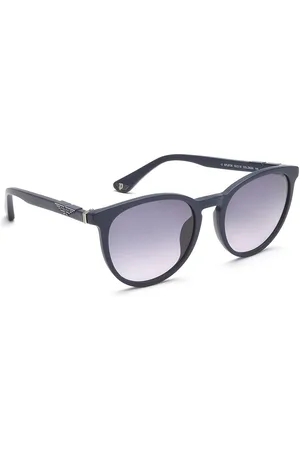 Police Women Blue Lens & Blue Round Sunglasses with Polarised Lens