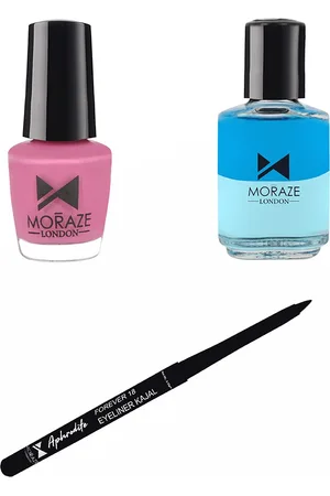 Moraze Set of 3 Nail Polish + Kajal & Nail Polish Remover