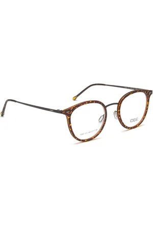 Idee Women White & Brown Solid Full Rim Round Frames