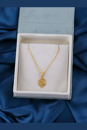 Brandsoon Women Gold-Toned & White Brass Feather Chain