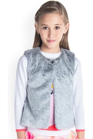 Cherry Crumble Girls Grey Insulator Tailored Jacket