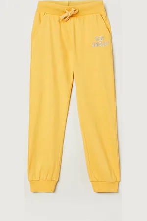 Max Collection Girls Yellow Jogger Trousers