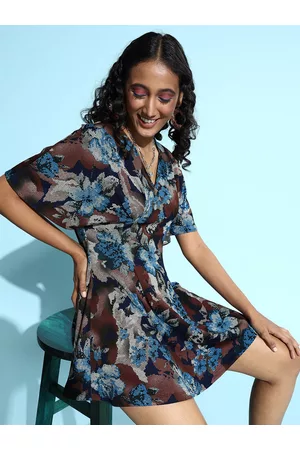 KASSUALLY Women Beautiful Multi Floral Dress