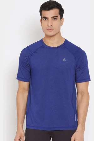 ATHLISIS Men Blue Slim Fit Training T-shirt