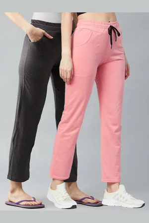 Blinkin Women Pack Of 2 Solid Track Pants