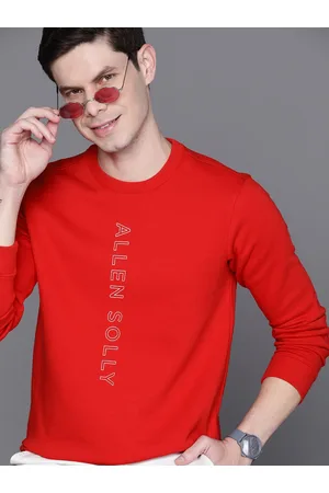 Allen Solly Full Sleeve Printed Men Sweatshirt - Buy Allen Solly Full  Sleeve Printed Men Sweatshirt Online at Best Prices in India