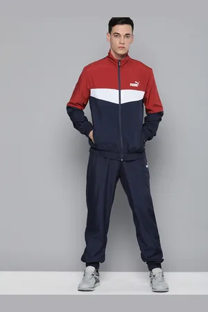 PUMA Men Colourblocked Woven Premium Track Suit