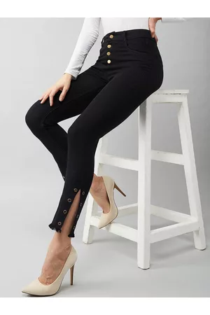 DOLCE CRUDO Women Skinny Fit High-Rise Stretchable Jeans
