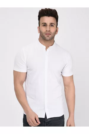 WILD WEST Men White Casual Shirt