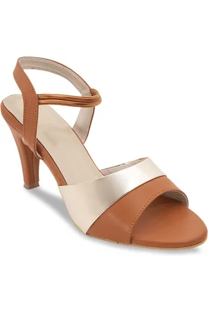 Funku Fashion Women Tan Colourblocked Sandals