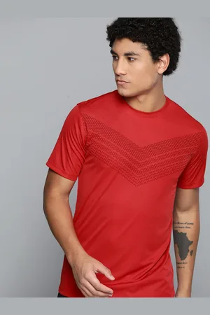 HRX Training Men Formula Red Rapid-Dry Solid T-shirt