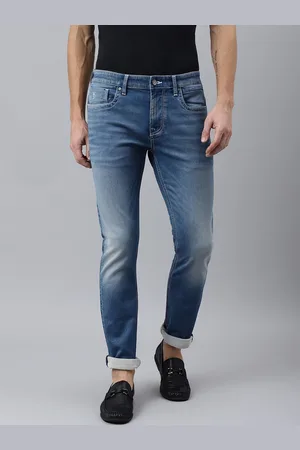 Woodland Men Blue Light Fade Stretchable Jeans