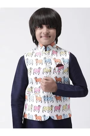 Buy Hangup Multicoloured Floral Print Nehru Jacket - Nehru Jackets for Men  6958778 | Myntra
