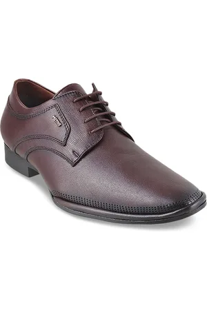 Metro Men Brown Leather Derbys