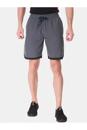 FITINC Men Grey Running Sports Shorts