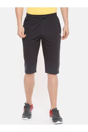 dollar Men Black Solid Regular Fit Shorts