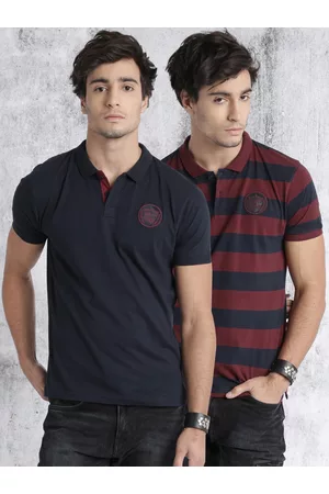 Men's Pack Of 2 Cotton Polo T Shirt