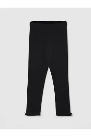 Max Collection Girls Black Solid Ankle-Length Leggings