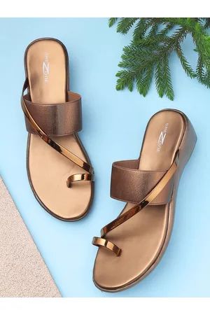 SHEZONE Women Copper-Toned Platform
