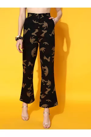 Buy Stylecast X Hersheinbox Women Pure Cotton Mid Rise Floral Printed  Trousers - Trousers for Women 25330208 | Myntra