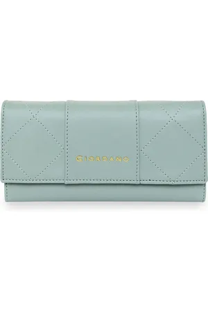 Giordano Women Green PU Three Fold Wallet