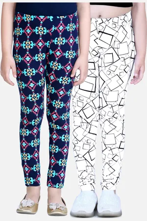 naughty ninos Girls Pack Of 2 Printed Ankle-Length Leggings
