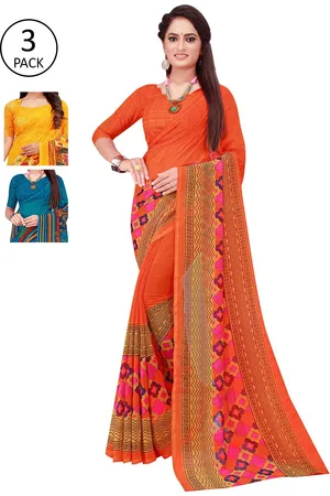 Saadhvi Multicoloured Pure Georgette Saree