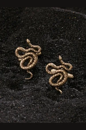 COSA NOSTRAA Gunmetal-Toned Quirky Cufflink
