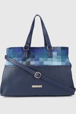 Caprese Women Navy Blue Structured Handheld Bag
