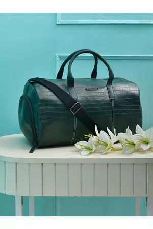 Police Men Croco Classy PT Dark Green Duffle Bag