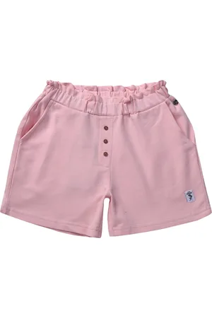 Gini and Jony Girls Pink Solid Regular Shorts
