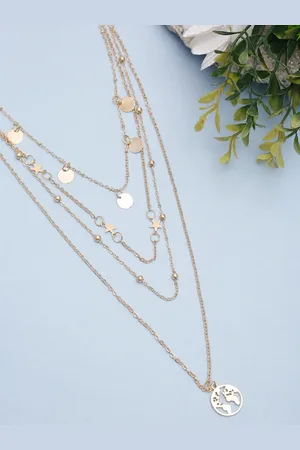 Celena Cole Gold-Toned Gold-Plated Layered Necklace