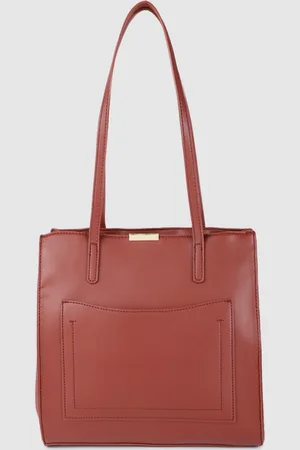 Caprese Brown Structured Shoulder Bag