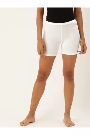 ENAMORA Women Solid Hugged Fit Stretchable Cotton Lounge Shorts
