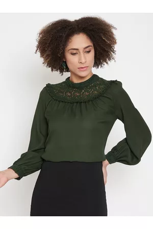 La Zoire Women Green Solid Top