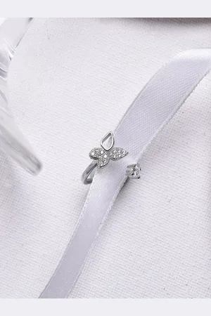 Joker & Witch Silver-Toned & Rhinestone Studded Finger Ring