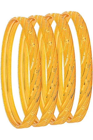 Shivansh Set Of 4 Gold-Plated Bangles