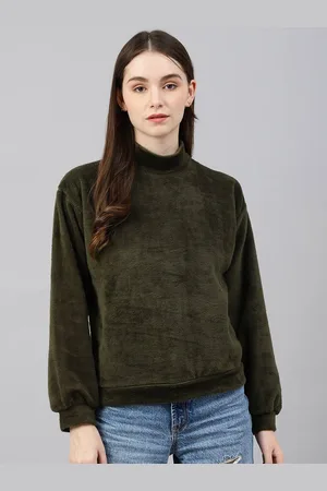 Color Capital Women Solid High Neck Top