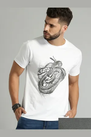 Roadster Men Pack Of 2 Printed T-shirts