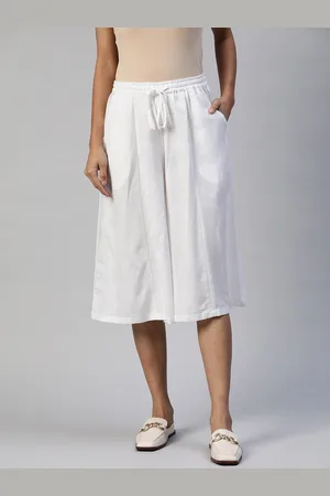 Ayaany Women White Original Culottes Trousers