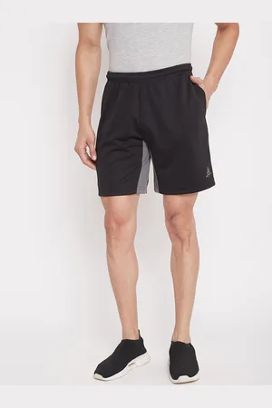 ATHLISIS Men Black Colourblocked Sports Shorts