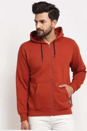 Club York Men Rust Red Brown Sweatshirt