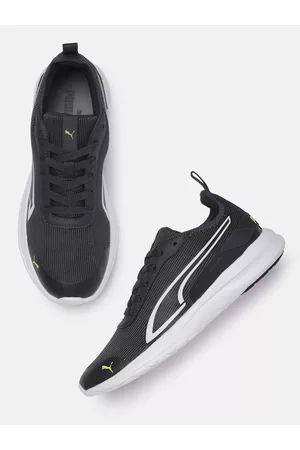 PUMA Men Black Solid Sneakers