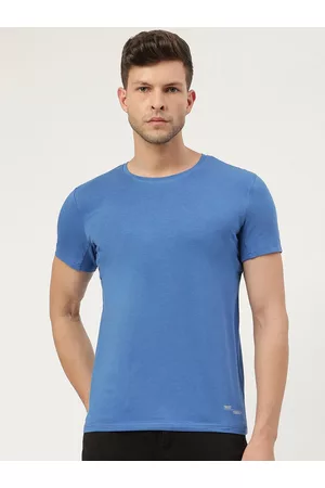 FREECULTR Men Blue Bamboo Antimicrobial T-shirt