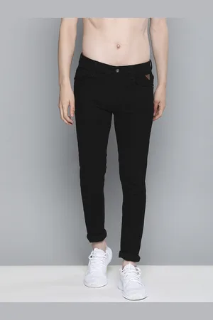 HARVARD Men Black Skinny Fit Mid-Rise Clean Look Stretchable Jeans
