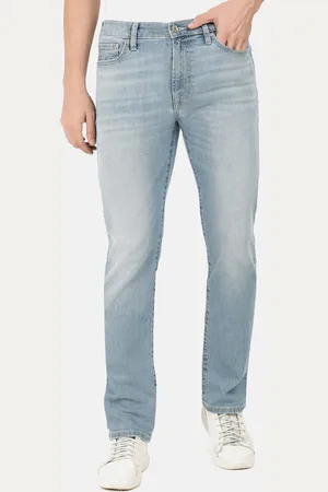 EVERBLUE Men Solid Stretchable Regular Fit Heavy Fade Mid-Rise Jeans