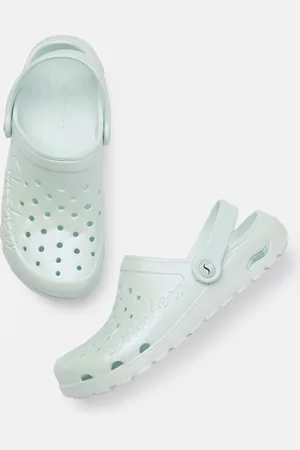 Skechers Women Sea Green Arch Fit Footsteps - Pixie Dust Clogs