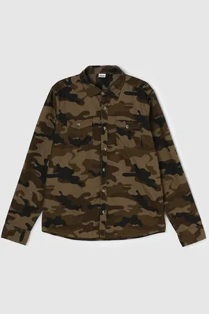 Max Collection Boys Printed Casual Cotton Shirt