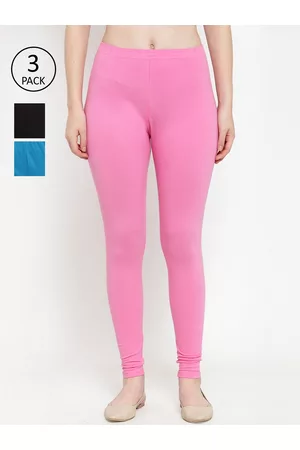 GRACIT Women Pack Of 3 Solid Leggings